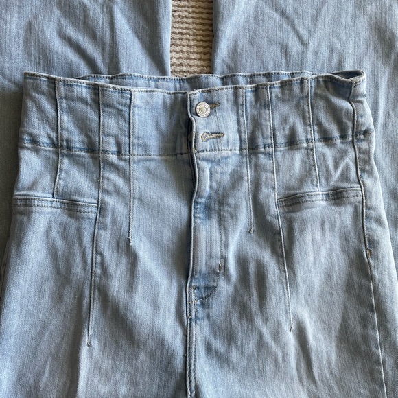 Free People Jayde Flare Jeans Light Blue Sea Wash - Picture 11 of 12